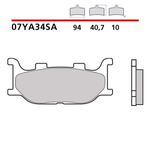 Kit plaquettes frein - de,