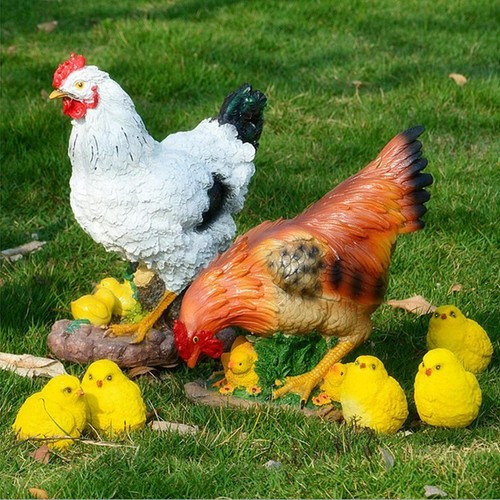 Figurine jardin coq - figurine,