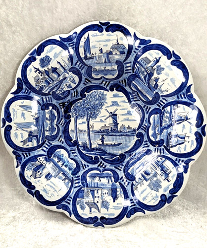Grand plat polylobe - grand, faience
