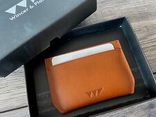 Wincer & Plant Porte-Cartes En Cuir 100% Cognac BNIB