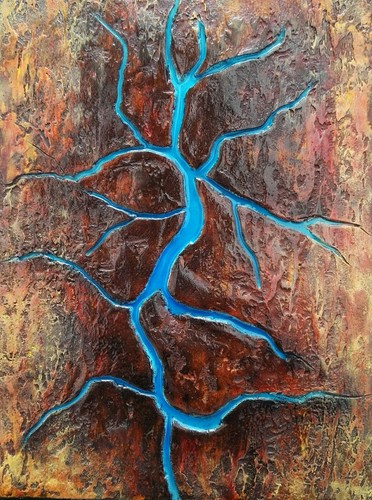 Peinture tableau mixed - peinture,, media