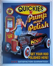Plaque métal QUICKIES hot rod