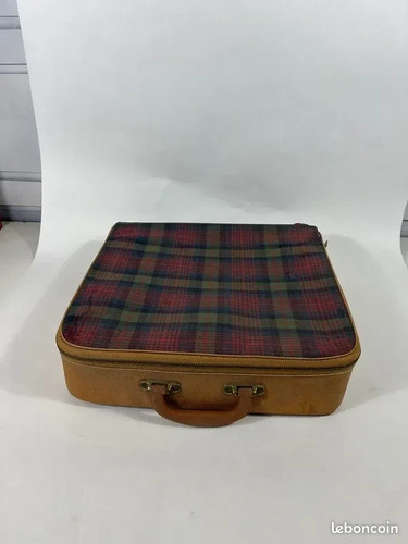 Petite valise vintage cuir - valise,,