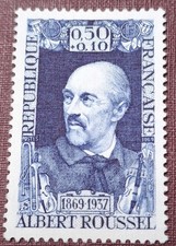 Timbre Neuf France - Albert Roussel (1969)