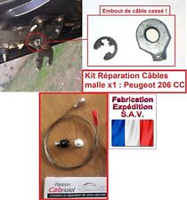Câbles serrage malle toit x1 Peugeot 206 CC kit réparation + notice 8484P6