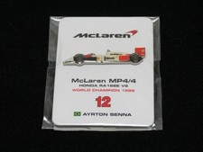 Formula 1 Ayrton Senna McLaren Honda 12 Pin Badge F1 Unused Collectible