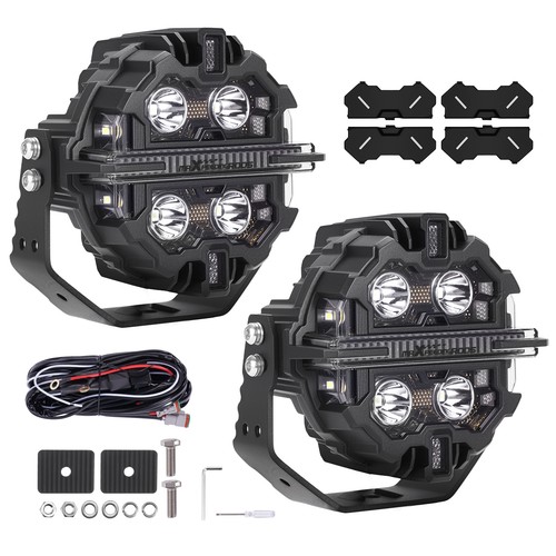 Projecteur led rond - led, double