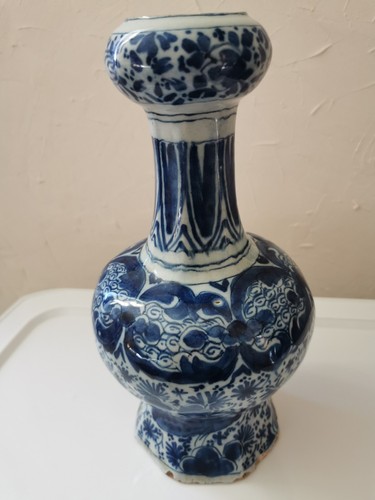 Vase gourde delft 18ème - vase,