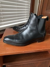 RALPH LAUREN PURPLE LABEL x EDWARD GREEN 10.5 UK 11D US BLACK CHELSEA BOOTS 11 D
