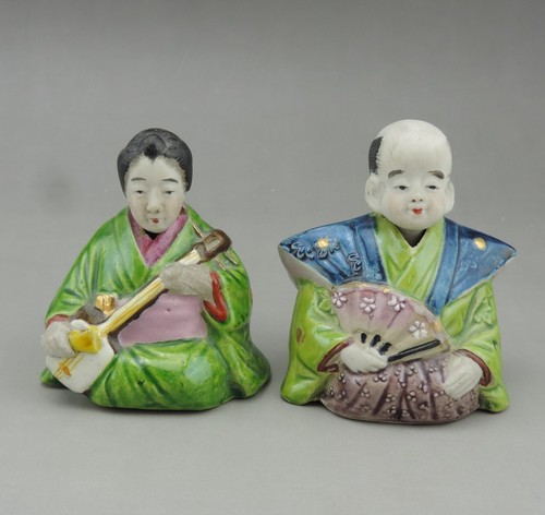 Deux anciennes figurines magot - deux,