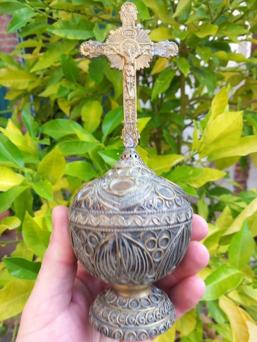 Ciboire custode laiton - ciboire,