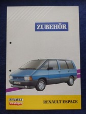 Renault Espace accessories brochure perforated