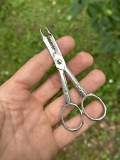 Scissors / Sugar Clamp & Art Deco & Solid Silver & Minerve & French Work