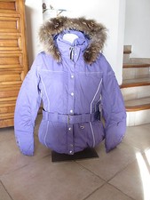 veste blouson  ski poivre blanc mauve neuve avec étiquettes taille M