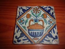 Delft Earthenware Tile 17th Century Tile