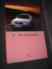 Red press kit Audi 100 Avant S4 C4 type 4A Quattro with 230 hp as of July 1992