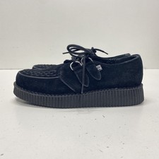 TUK Women's Black Woven Suede Shoes Size 7