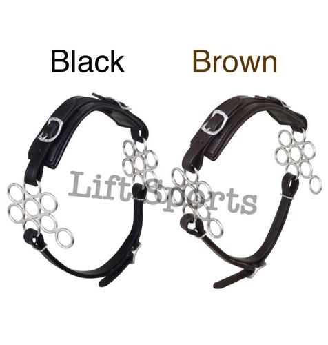 Brown black hackamore bitless - brown/black,