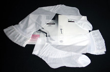 BAS UP CERVIN AGNES T 3 - 4  BLANC NYLON VOILE LYCRA SEXY LINGERIE ROMANTIQUE