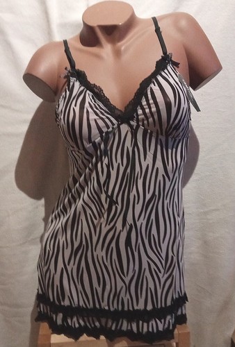 Nuisette zébrée blanche - nuisette,