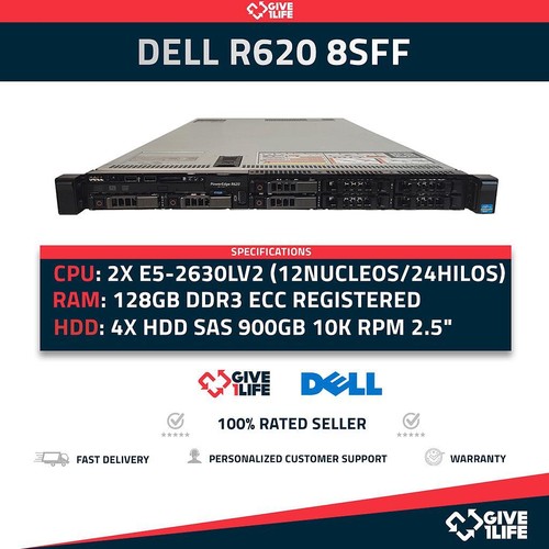 Rack serveur dell r620 8sff - rack,