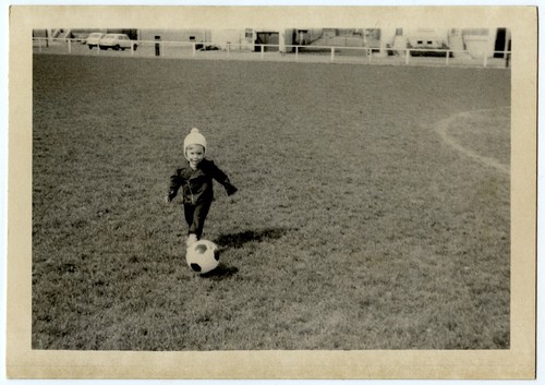 Little boy playing football - ,