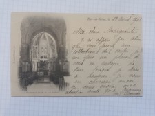 Old postcard 10 BAR-SUR-SEINE - Interior of the Oak