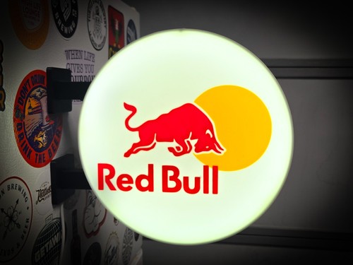 Enseigne red bull - red, lumineuse