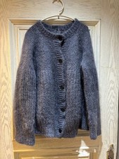 Fluffy Fuzzy Cardigan - Mohair Blend, Super Soft & Vintage Knit