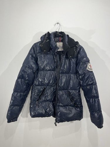 Doudoune bleu moncler uni - doudoune,