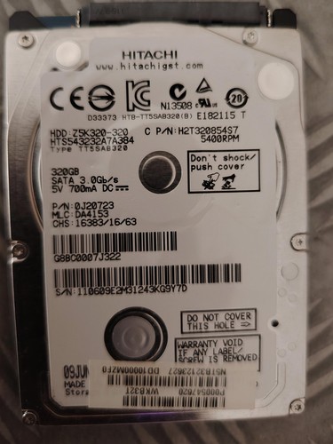 Disque dur interne hitachi 320 - disque,