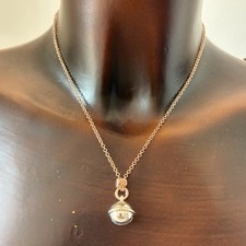 Dodo Pomellato Rose Gold Silver Bell Pendant Necklace Out of Production