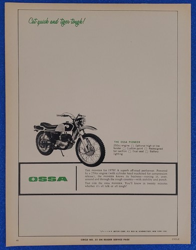 1970 ossa pioneer - 1970, motorcycle
