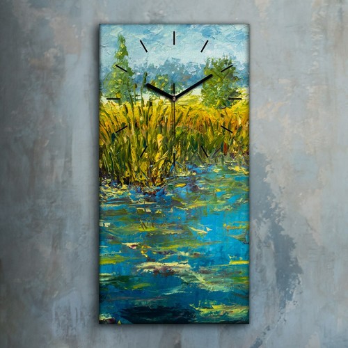 Horloge murale sur toile - , 30x60