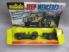 SOLIDO JEEP MERCEDES AUTO UNION REF 212/213 1/43 ETAT MOYEN + BOITE