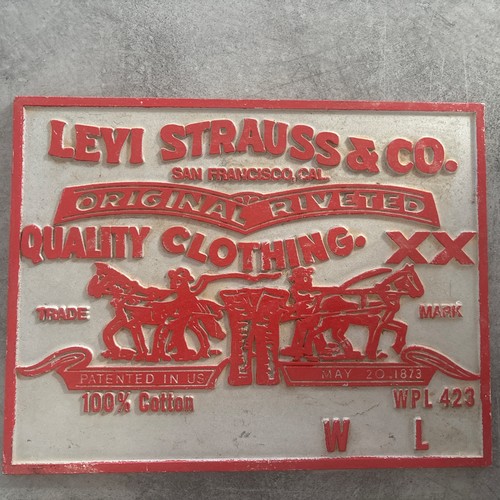 Plaque publicitaire levi - plaque,