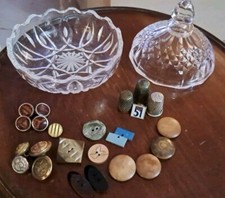 Lot Brocante Bouton 3 Dés