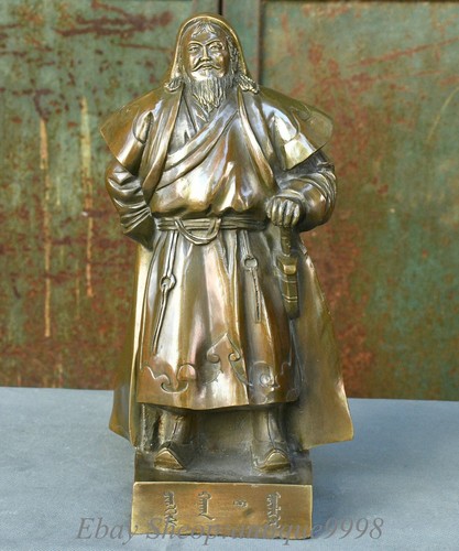 Old chinese bronze stand - 12'',