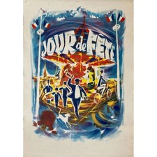 JOUR DE FETE Affiche de film  - 45x65 cm. - 1949/R1964 - Jacques Tati, Paul Fran