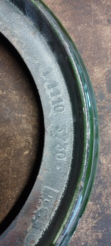 Chapiteau émaillé vert - émaillé,
