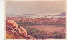 Antique postcard VAR TOULON Côte d'Azur paintings by Marcel de Tanory timb