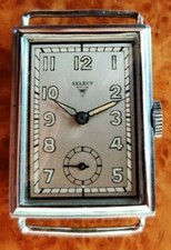 SELECT Chronometre Ancre Bauhaus rectangular  Men's watch NOS