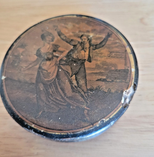 Tabatiere ancienne xix scene - tabatiere,