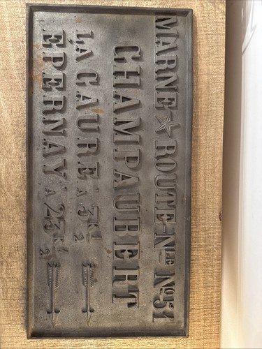 Plaque rue fonte - de,