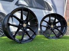 4X R21 Pouce 5X112 Style Cayenne GTS Jantes Noires HM: S'adapte Pour Macan