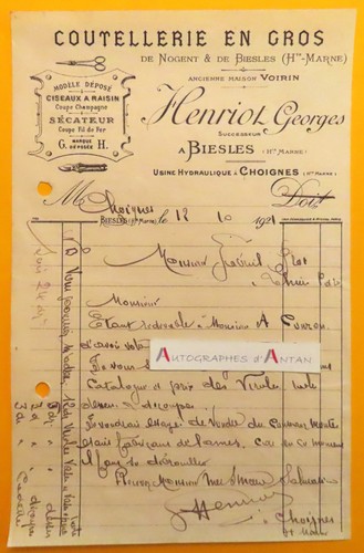 Georges henriot à biesles - ●,