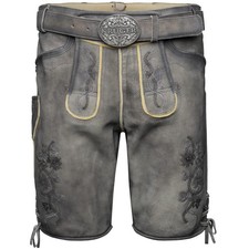 Krüger Mirko Avec Ceinture Pantalon En Cuir Pour Hommes Pantalon Traditionnel