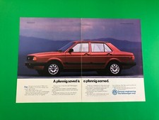 1988 1989 VOLKSWAGEN FOX VW ORIGINAL PRINT AD ADVERTISEMENT 2 PAGE