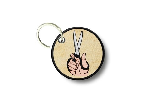 Porte cles clé - , rond