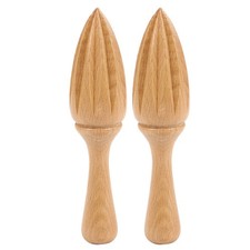 2Pcs Presse Citron En Bois